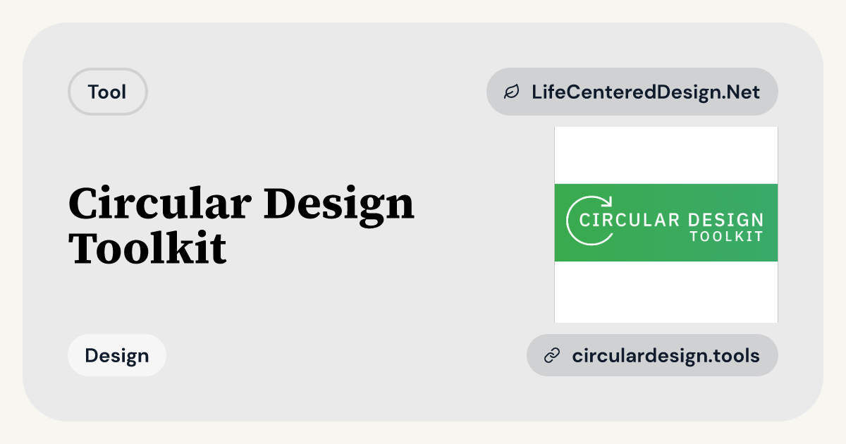 Circular Design Toolkit | LifeCenteredDesign.Net